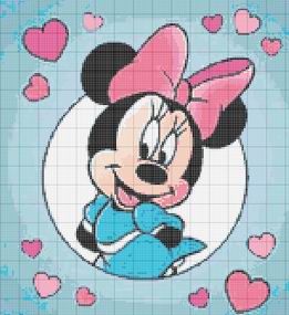 Schema punto croce Minnie (15)